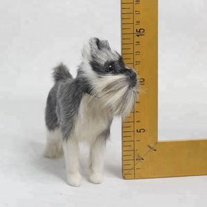 Figura <span class=keywords><strong>de</strong></span> Perro <span class=keywords><strong>Schnauzer</strong></span> en <span class=keywords><strong>Miniatura</strong></span>, Realista, <span class=keywords><strong>de</strong></span> Piel Sintética, Gran Regalo para Amantes <span class=keywords><strong>de</strong></span> los Perros - Product Image 6