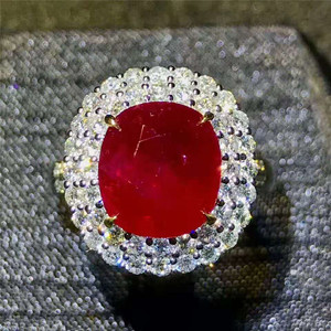 חן תכשיטים סיטונאי גבוהה סוף יוקרה 18 k זהב אמיתי יהלומי 5.03ct אדום טבעי רובי טבעת תליון שרשרת שני דרך שימוש - Product Image 1