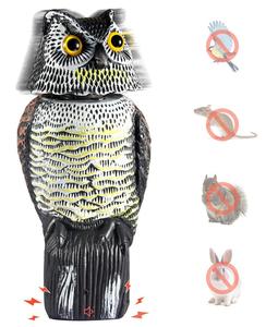 Décoy de hibou en gros pour effrayer les <span class=keywords><strong>oiseaux</strong></span>, épouvantail, hibou à tête rotative - Product Image 6