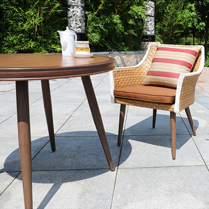 De mimbre al aire libre muebles de ocio Patio jardín <span class=keywords><strong>Bistro</strong></span> silla de mimbre y de mesa - Product Image 6
