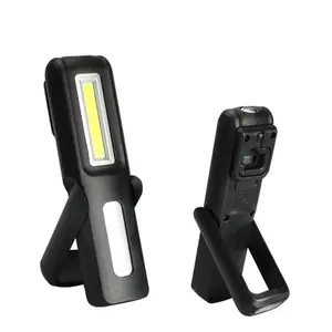 Rechargeable 3W COB+LED Hand Torch Lamp Portable Aldi led flexible Magnetic Inspection Work Light