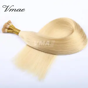 VMAE 1g/ strand 100g Pre-bonded Natural 613 blond Russian Straight Keratin Double Drawn I-tip Virgin Human Hair Extensions