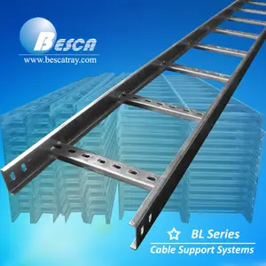 Outdoor Usage Hot Dip Galvanized Ladder Type Cable Tray