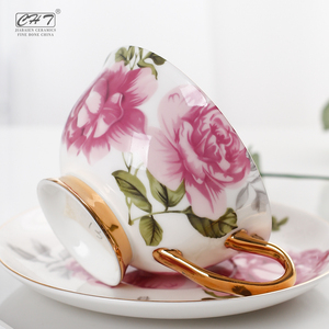 ถ้วยชากาแฟพอร์ซเลนแผ่นเปล่าจานรองถ้วยชามของขวัญจีนเชิงนิเวศ - Product Image 5