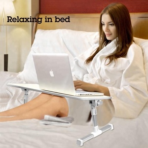 인기있는 여러 색상 나무 접이식 조절 노트북 나무 테이블 - Product Image 4