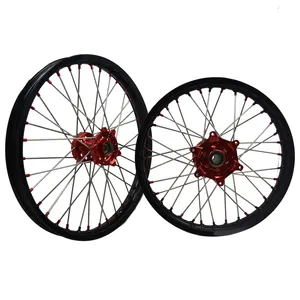 뜨거운 판매! CRF CR 125 250 450 바퀴 검은 색 붉은 색 허브와 바퀴