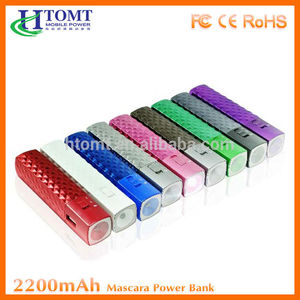 Htomt fournir cadeaux d'entreprise <span class=keywords><strong>2014</strong></span> 2600 mah. rouge à lèvres legoo power bank avec la lumière led - Product Image 1