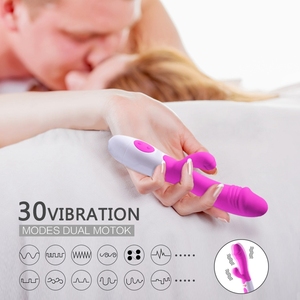 Ealistic-ibrator abbit, 30 peeds, emale V Ex assager Waterproof - Product Image 4