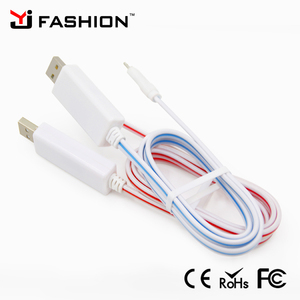 Circuler Visible <span class=keywords><strong>LED</strong></span> S'allument Micro USB Data Sync Chargeur <span class=keywords><strong>Cordon</strong></span> Câble Pour Samsung mobile téléphone - Product Image 5