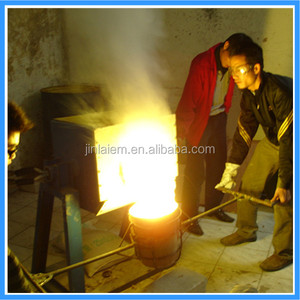 Fourneau électrique à induction pour la fusion de matériaux en cuivre et acier dorés à vendre - Product Image 4