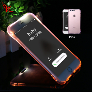 del telefono cellulare protettiva bling glitter pink light up cassa del telefono per il <span class=keywords><strong>iphone</strong></span> 5 5 s <span class=keywords><strong>6</strong></span> <span class=keywords><strong>6</strong></span> s 7 8 plus caso - Product Image 1