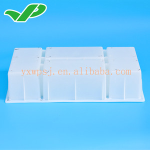 Blocco di cemento di plastica stampo MZ002/mattoni di cemento stampo 19.6*19.6*9.6