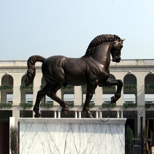 Gran jardín al aire libre de arte deco riproduzioni arte del metal del caballo de bronce - Product Image 1