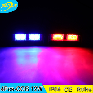 <span class=keywords><strong>Vente</strong></span> chaude 12 W COB feux de circulation très rentable combo kit rouge bleu led stroboscopique grille avertissement lumières - Product Image 1