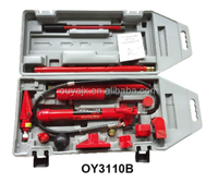 Kit de Gato Hidráulico Portátil de 10T para Reparación de Carrocerías de Automóviles, con Caja de Almacenamiento