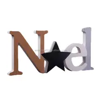 new Walmart Factory Audit Noel letters for decorating wooden alphabet letters Christmas letters for home decoration