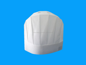 toque Jetable de cusinier en papier rond/classique viscose - Product Image 5