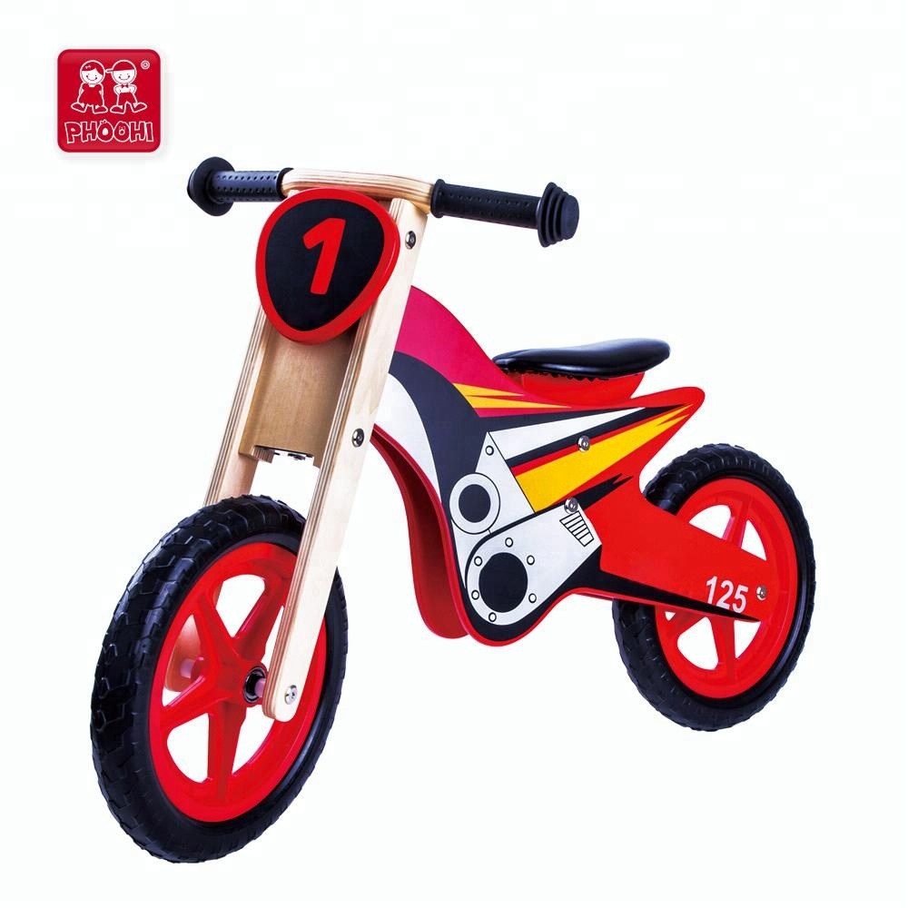 Детей Открытый Игровой деревянный детский беговел без педалей