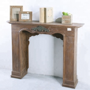Franse Land Vintage Indoor Open Haard Schoorsteenmantel Vrijstaande <span class=keywords><strong>Distressed</strong></span> Decor Houten Boerderij Kenmerkend Ontworpen Open Haarden