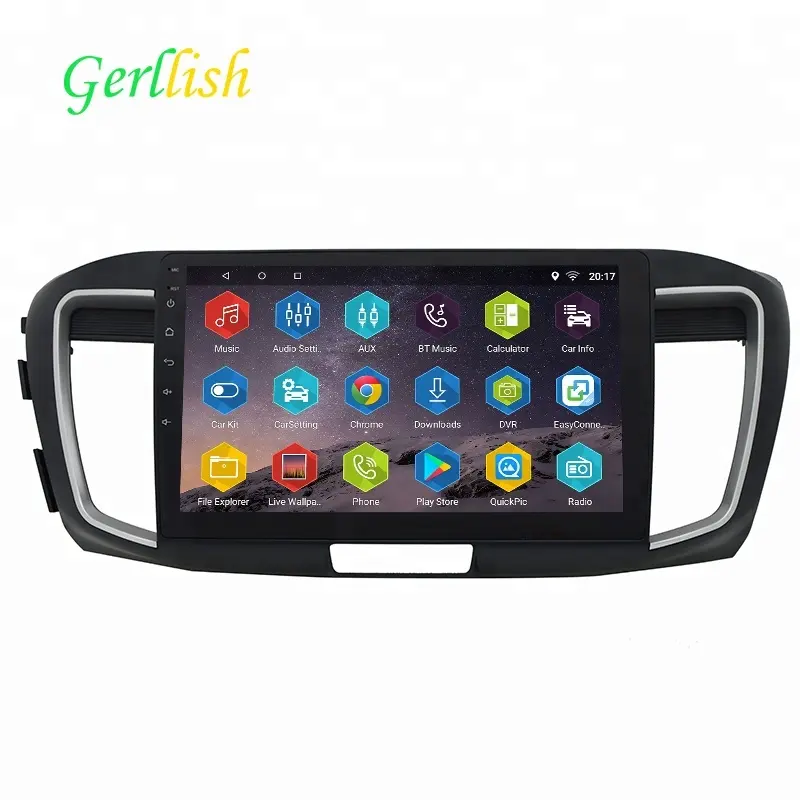 Rádio multimídia para carro, 10.1 "ips touch screen android dvd player navegação gps para honda accord 9 9th 2013-2017 unidade multimídia