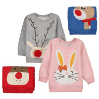 Herbst und Winter neue dickere und Flanell Weihnachten Baby Pullover Kinder jacken für Kinder