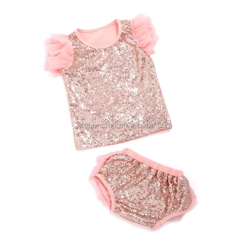 Conjunto de roupas infantis exclusivos, roupa infantil de lantejoulas, conjunto completo de roupas para crianças