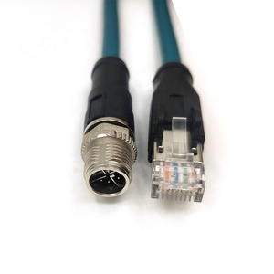IP67 IP68 Imperméable L'industrie <span class=keywords><strong>Ethernet</strong></span> 8 Broches Mâle M12 X Code à RJ45 Câble - Product Image 1
