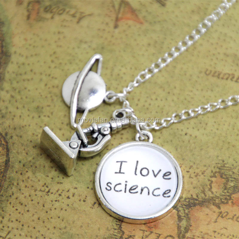 I L'amore Della Scienza Collana Scienza Chimica Biologia Dei Monili Scienziato Biologo Astronomist Farmacia Fisica