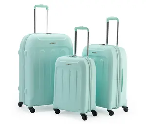 Leve mala de mão dura transportar bagagem com rodas 27 polegadas PP tamanho grande viajando bagagem