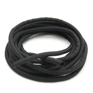 Dia. 8Mm Huisdier Materiaal Bescherming Textiel Kabel Mouw Split Pet Kabel Wrap Gevlochten Sleeving