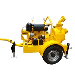 30kw 45kw 60kw motore Diesel di irrigazione agricola Mobile pompa ad acqua autoadescante pompa centrifuga