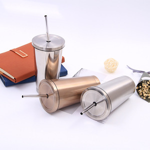 Tasses à gobelet en acier inoxydable avec logo imprimé <span class=keywords><strong>personnalisé</strong></span> en gros <span class=keywords><strong>500ml</strong></span> tasse à café de voyage réutilisable pour la rentrée des classes pour le vin - Product Image 3