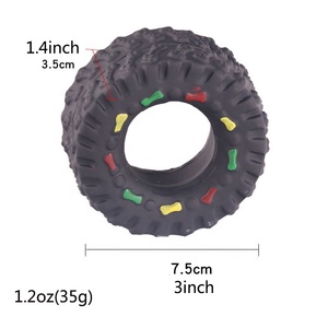 Di alta Qualità In Lattice Durevole Squeaky Chew Animale Domestico A Buon Mercato Dei Pneumatici Giocattolo Del Cane - Product Image 5