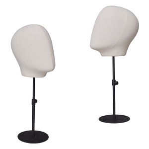 Maniquí <span class=keywords><strong>de</strong></span> tela blanca para hombre, venta al por mayor, personalizado, barato, exhibición <span class=keywords><strong>de</strong></span> cabello, cabeza <span class=keywords><strong>de</strong></span> Maniquí <span class=keywords><strong>de</strong></span> lona para exhibición - Product Image 1