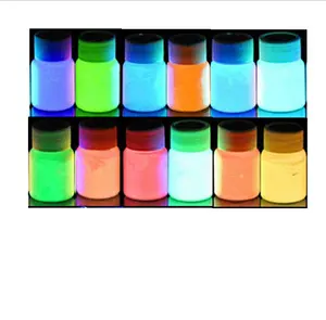 ฟอสเฟอร์สีเหลืองอะคริลิคเรืองแสงชั่วโมงยาวเรืองแสงในผงเรืองแสงเรืองแสงสีเข้มถนนเครื่องหมายสีเรืองแสง - Product Image 1