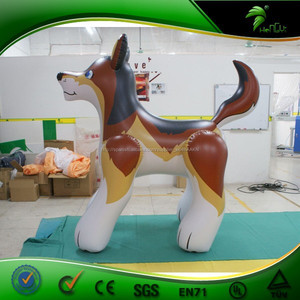 Hongyi animales UV inflable ride on wolf / inflable juguete lobo - Product Image 2