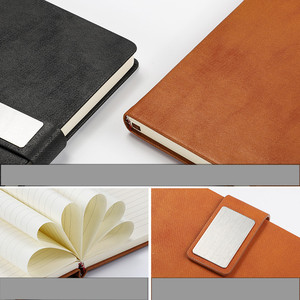 Juego de cuaderno A5 personalizado para estudiantes, Bloc de notas magnético, planificador de bolsillo con hebilla, portalápices, Funda de cuero PU, caja de regalo incluida - Product Image 5