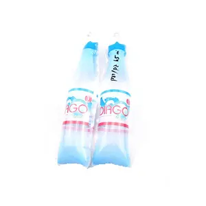 PET/PE bottle shaped pouch for water packaging,No spout packaging bags for juice packaging