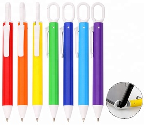 Penna della novità di modo mini anello <span class=keywords><strong>portachiavi</strong></span> penna a sfera con moschettone e del basamento del telefono per la struttura hotel penna a sfera con logo stampato - Product Image 5