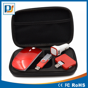 De alta calidad de viaje portátil Kit de carga inalámbrico ratón controlador Flash USB de <span class=keywords><strong>coche</strong></span> cargador y Hub USB - Product Image 2