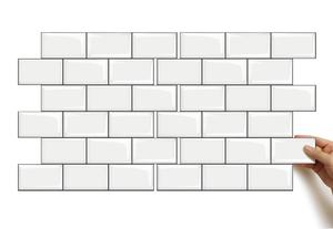 Artiles Harga Murah Dekorasi Rumah 3D Stik Sendiri Mosaik Mudah <span class=keywords><strong>DIY</strong></span> Oblong Stiker Dinding Kupas & Tongkat Wallpaper untuk Dapur & Kamar Mandi