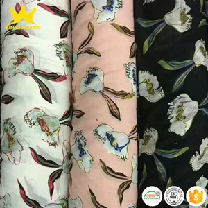 Produk Baru Kain Sifon Motif Bunga Gaya Korea Bahan Gaun Cantik