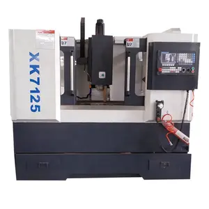 Xk7125 Low Cost 3 Axis Full Guard Gsk Cnc Milling Machine For Metal