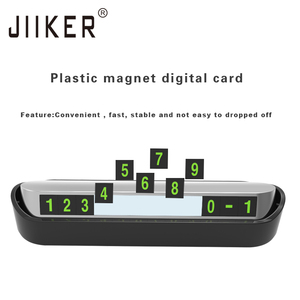 Modelo personalizado Simple y tarjeta de estacionamiento temporal de alta calidad Placa de número de teléfono de plástico para automóvil - Product Image 4