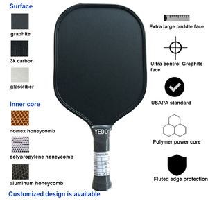 Paleta Pickleball de <span class=keywords><strong>precio</strong></span> competitivo para interiores y exteriores, hecha de fibra de carbono, opciones OEM disponibles - Product Image 3