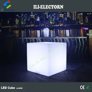 20/30/40/43/50/60/73 cm diamter Rechargeable remote control colorful LED illuminated cube