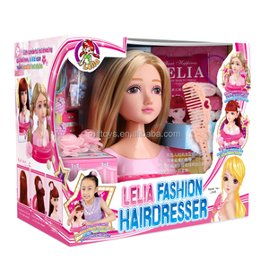 หัวตุ๊กตาพลาสติกสำหรับเด็กผู้หญิง,หัวฝึกทำผมแฟชั่น - Product Image 6