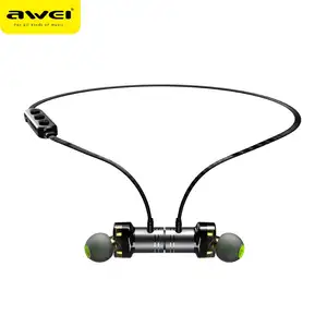 awei spor kulaklık Suppliers-En yeni Awei X670 spor bluetooth neckbank kulakiçi çift sürücülü kulaklık cep telefonları için