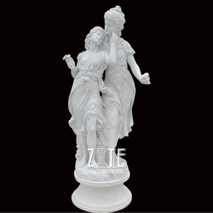 Tượng điêu khắc bằng đá cẩm thạch người đàn ông và người phụ nữ khỏa thân kích thước thật, gợi tình - Product Image 4