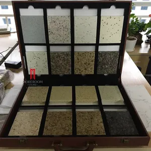 Foshan factory directly sale high quality artificial marble look quartz slab stone